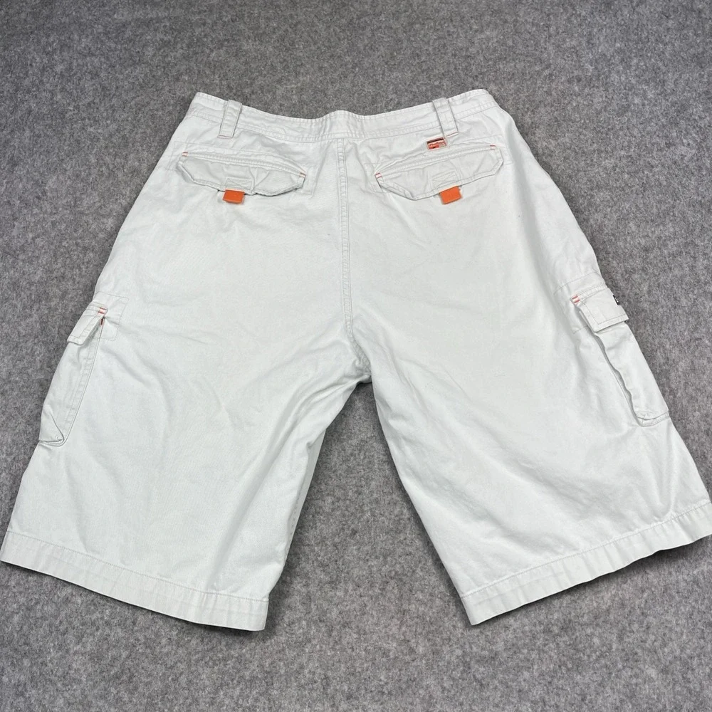 VTG Y2K FUBU The Collection Cargo Shorts 40 Khaki Streetwear Hip Hop Baggy Long